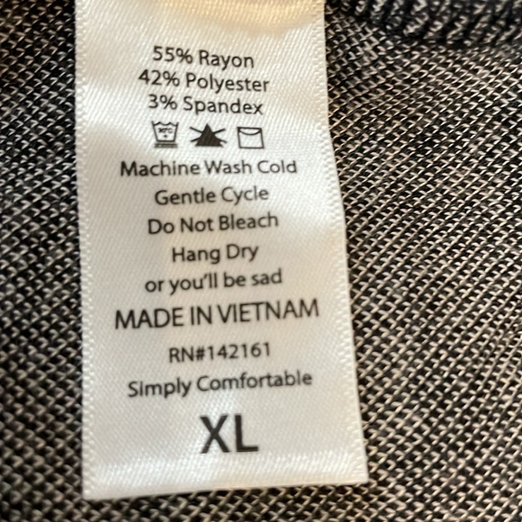 LuLaRoe Monochrome Floral Pattern short sleeve sheath midi dress cream/Black XL - Picture 7 of 12